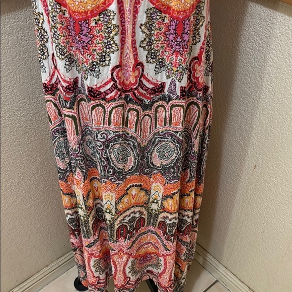 Ellen Tracy Size M Colorful Paisley Sleeveless Maxi Dress!! - Picture 5 of 10